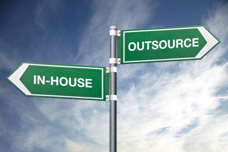 in house and outsource