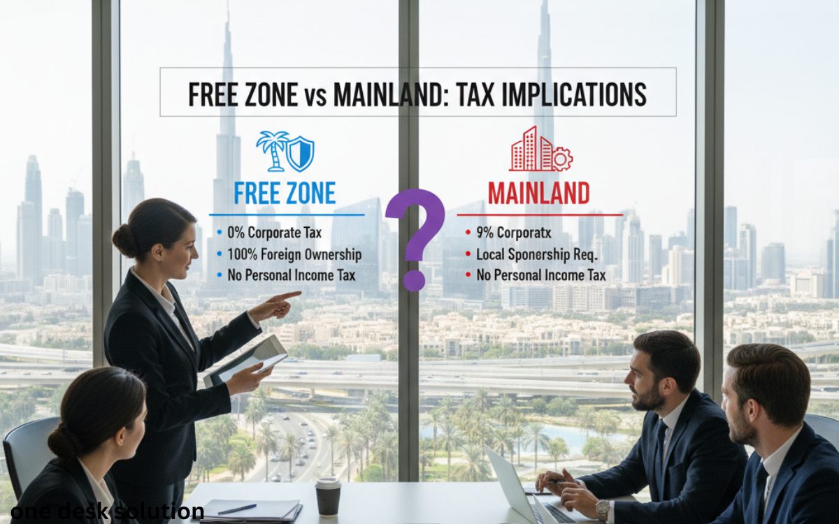 Free Zone vs Mainland: Tax Implications