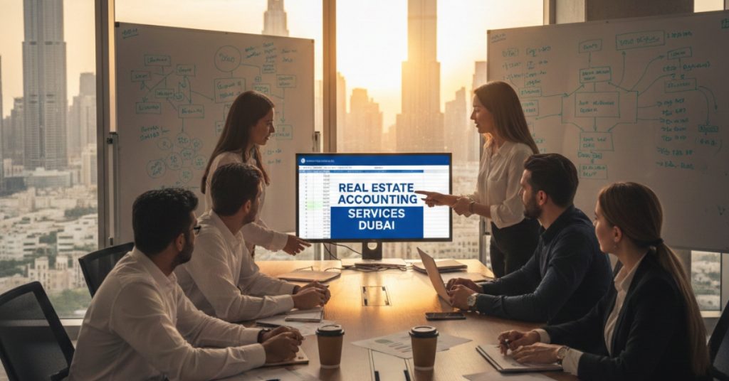 Team is working regarding Real Estate Accounting Services in Dubai