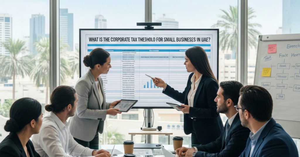 Team is working on Corporate Tax Threshold for Small Businesses in UAE