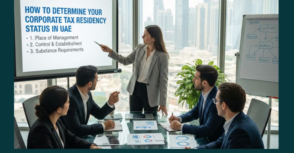 Team is working on How to Determine Your Corporate Tax Residency Status in UAE