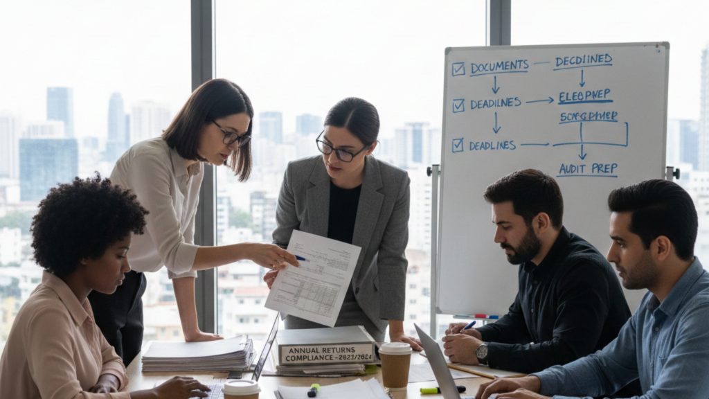 Team is working on which Documents are Required for Annual Returns