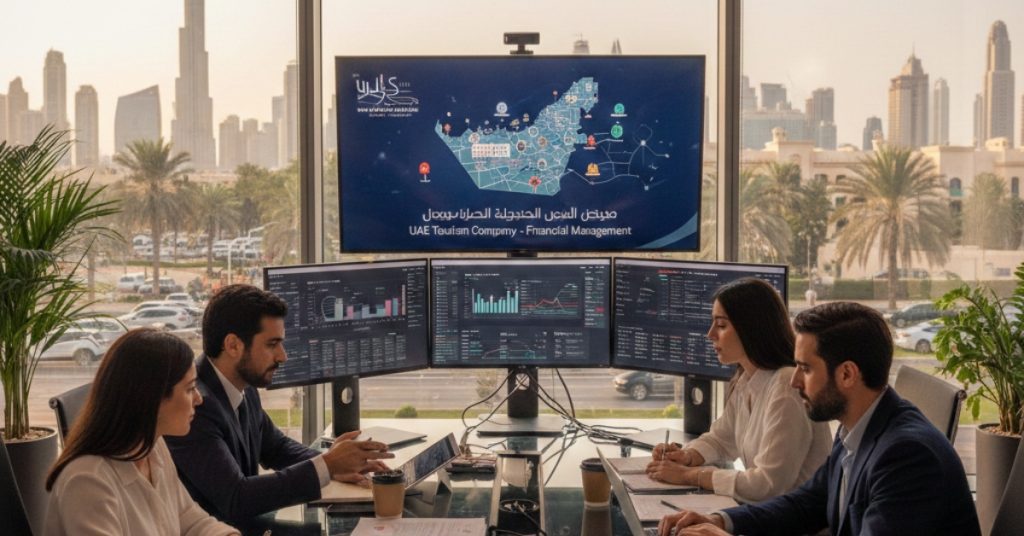 Team is working regarding Tourism Company Financial Management in UAE