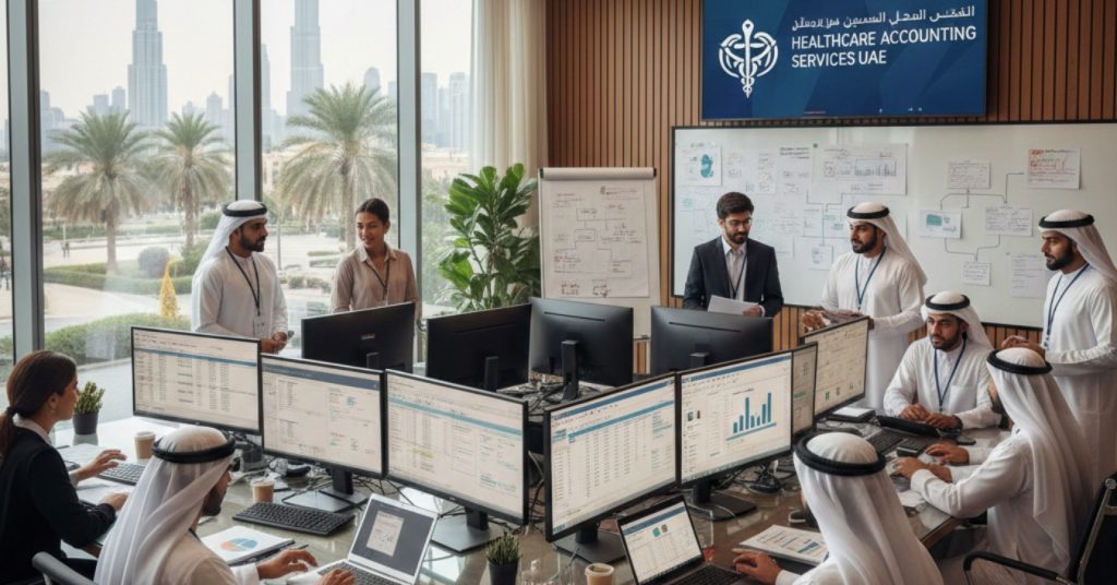 Team is working related to Healthcare Accounting Services UAE