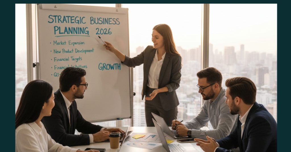 Team is working on Strategic Business Planning for 2026 Growth