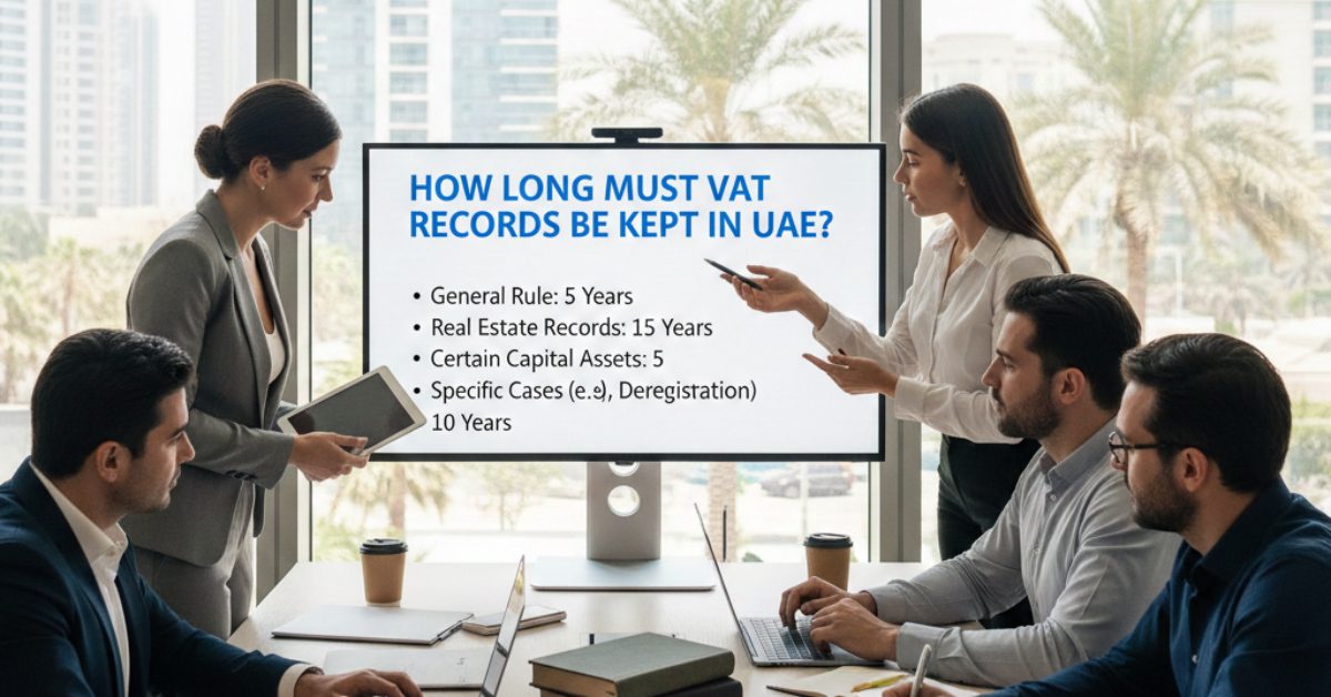 Team is working on How Long Must VAT Records Be Kept in UAE
