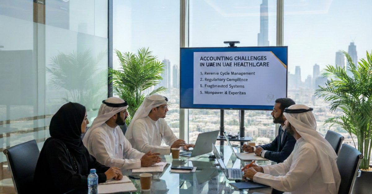 Team is working on What are the accounting challenges in healthcare in UAE