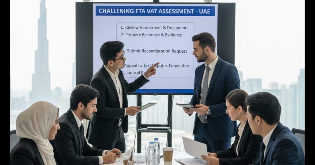 Team is working regarding Challenge an FTA VAT Assessment in UAE