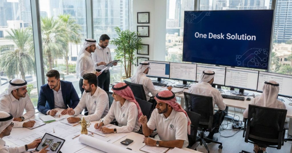 Employees are woring in office regarding F&B Business Setup and Accounting in UAE