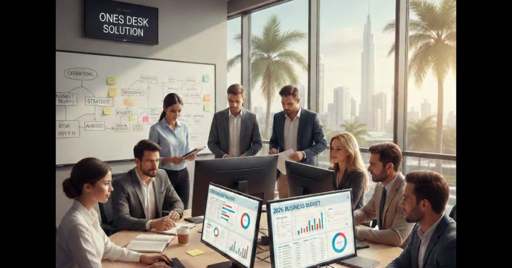 Employees are working in office regarding Business Budgeting and Forecasting services in Dubai