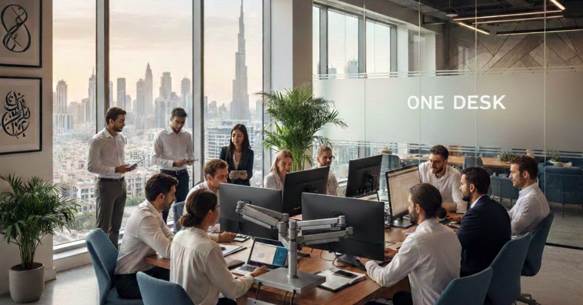 Employees are working in office regarding Group Company Accounting Solutions in UAE