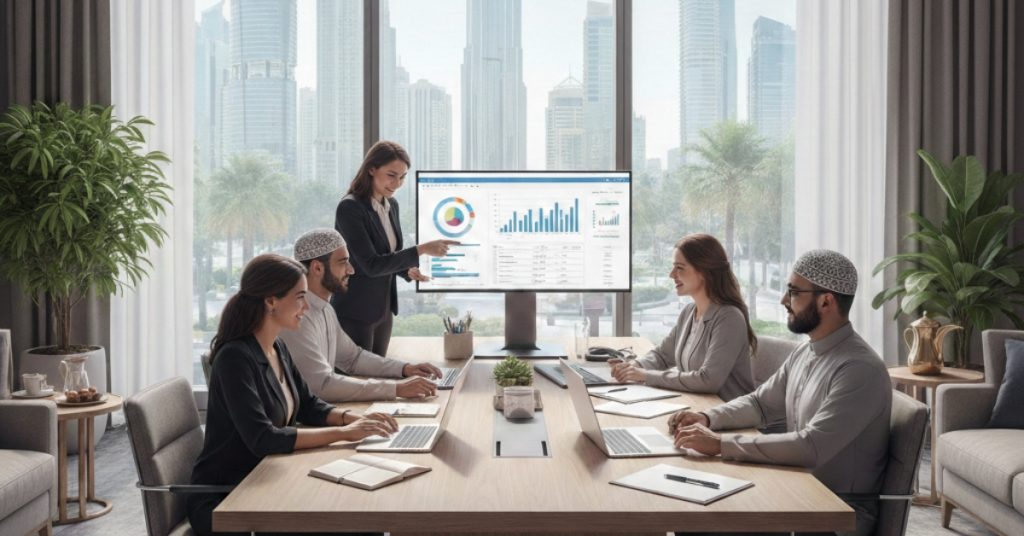 Employees are working regarding Monthly bookkeeping checklist in Dubai