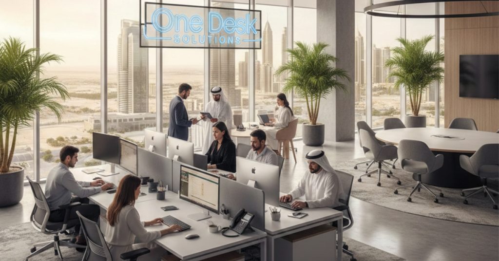 Employees are working regarding professional license in Dubai