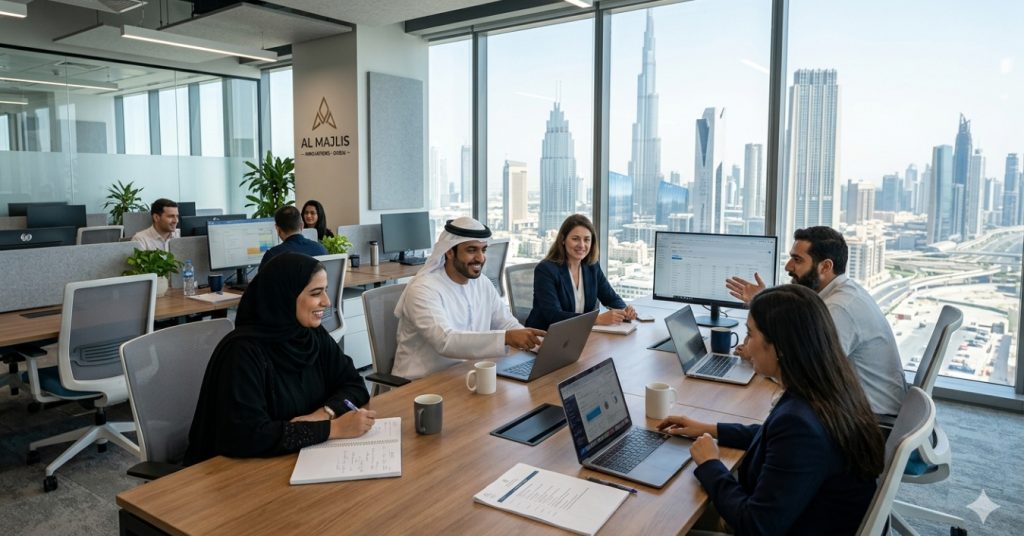Employees are working regarding Abu Dhabi Investment Authority Compliance