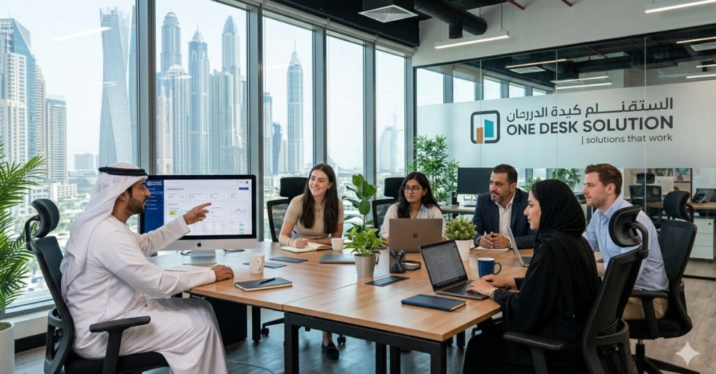 Employees are working regarding Credit Management Services UAE