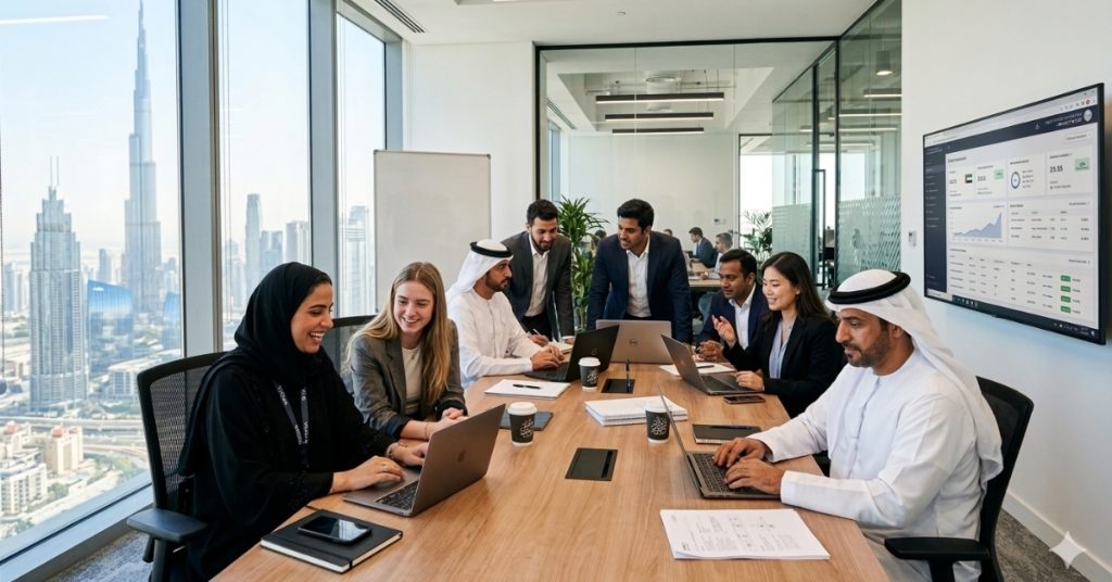 Employees are working regarding Professional Services Accounting in UAE