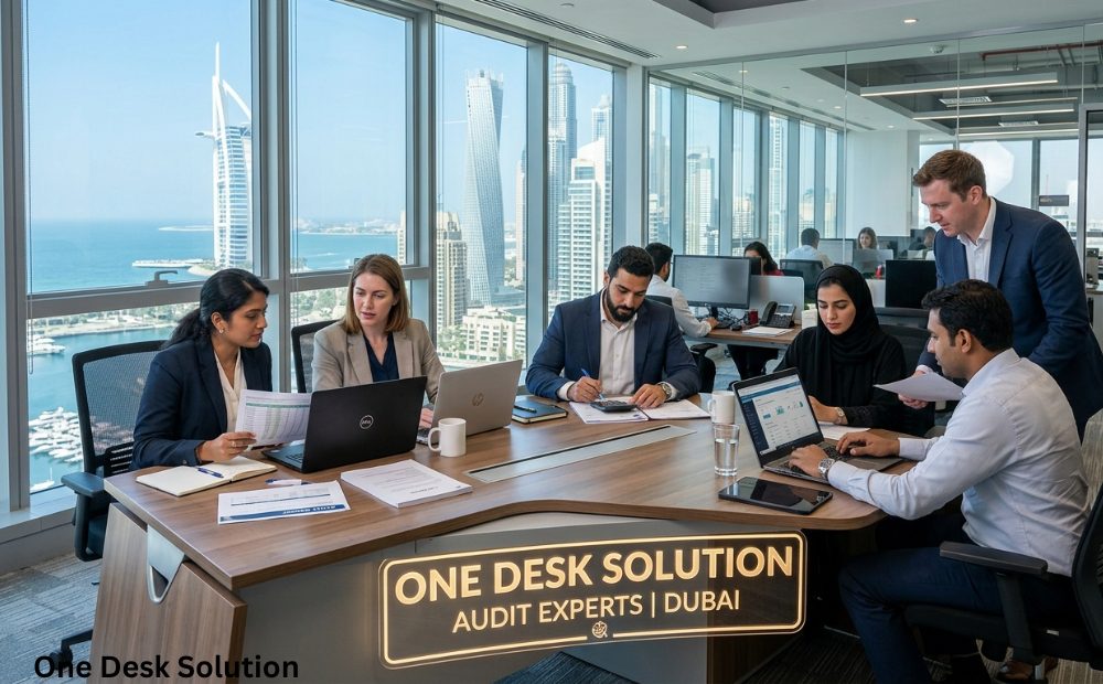 One Desk Solution, Audit expert team in the office in Dubai