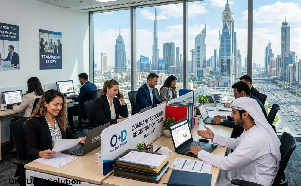 One Desk Solution, Company accounts Registration team working in Dubai