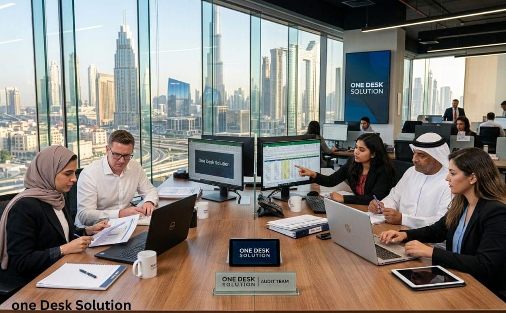 One Desk Solution, Audit experts team working in the office, Dubai